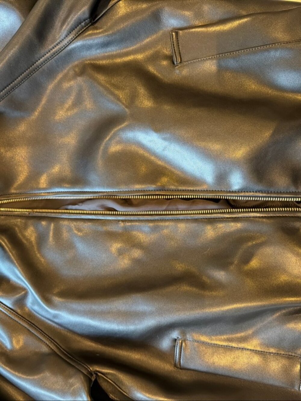 Wilfred Vegan Leather Bomber Jacket — Black | Size XS